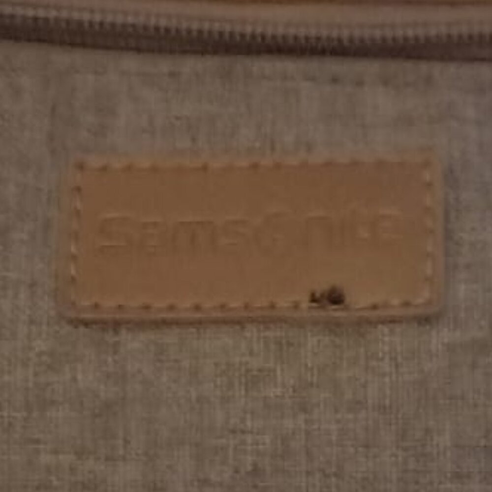 Samsonite grey leather computer backpack, multipo… - image 6